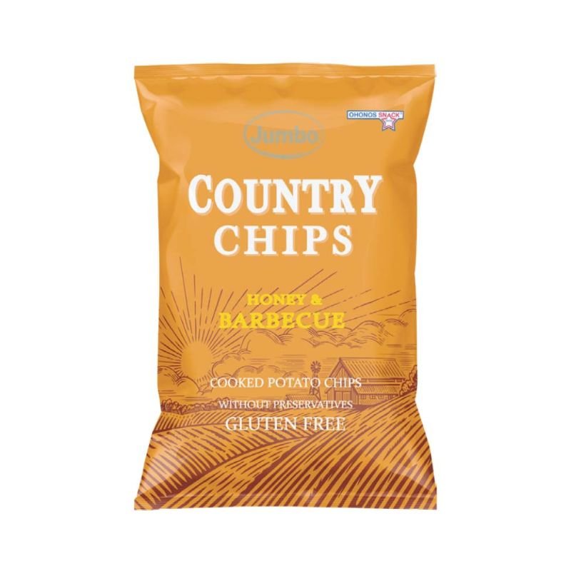 Honey BBQ Country Chips – Sweet & Smoky Gluten-Free Potato Snack (150g)